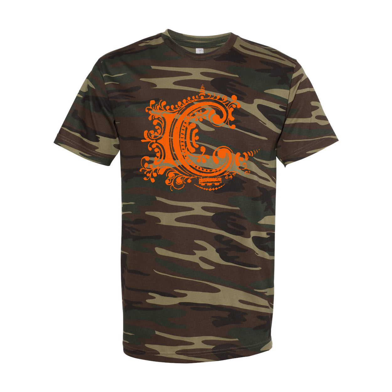 Orange Logo - Camo T-Shirt