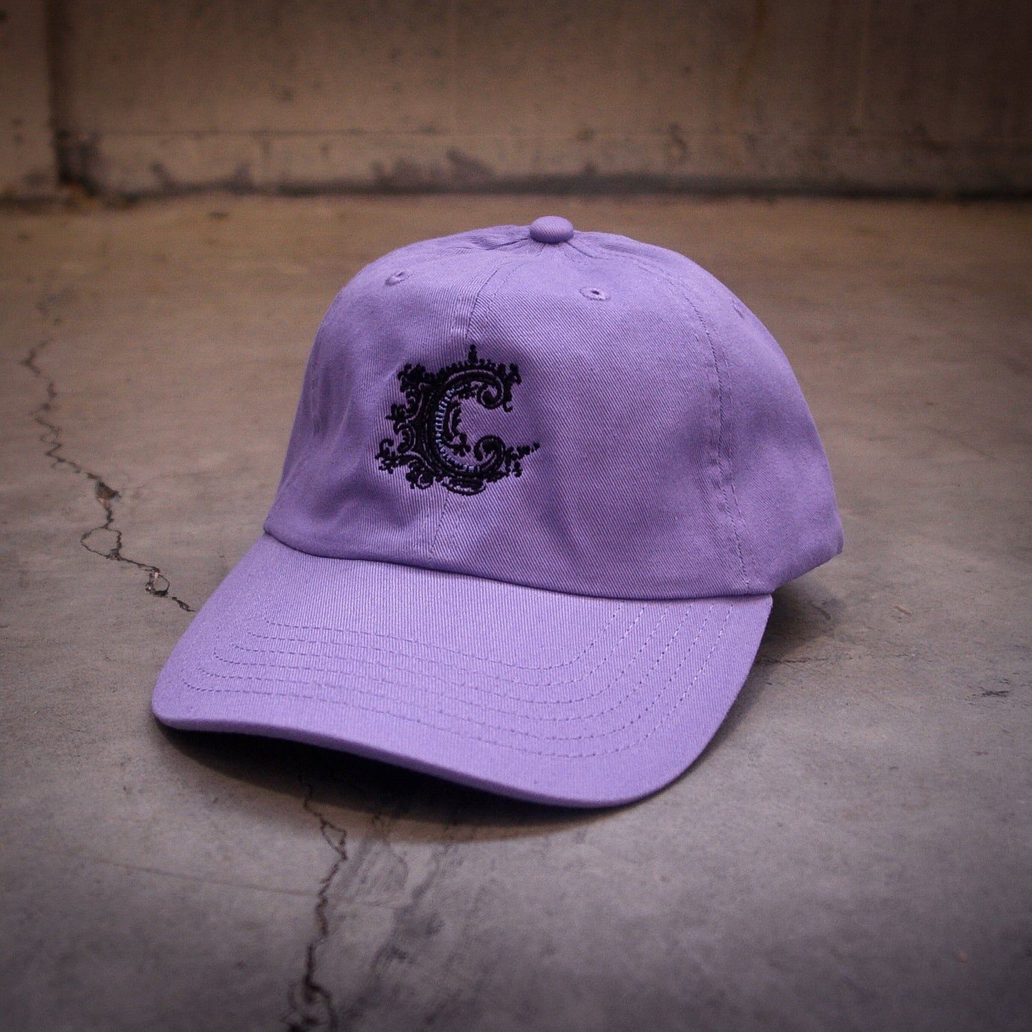 Black Logo Lavender Dad Hat