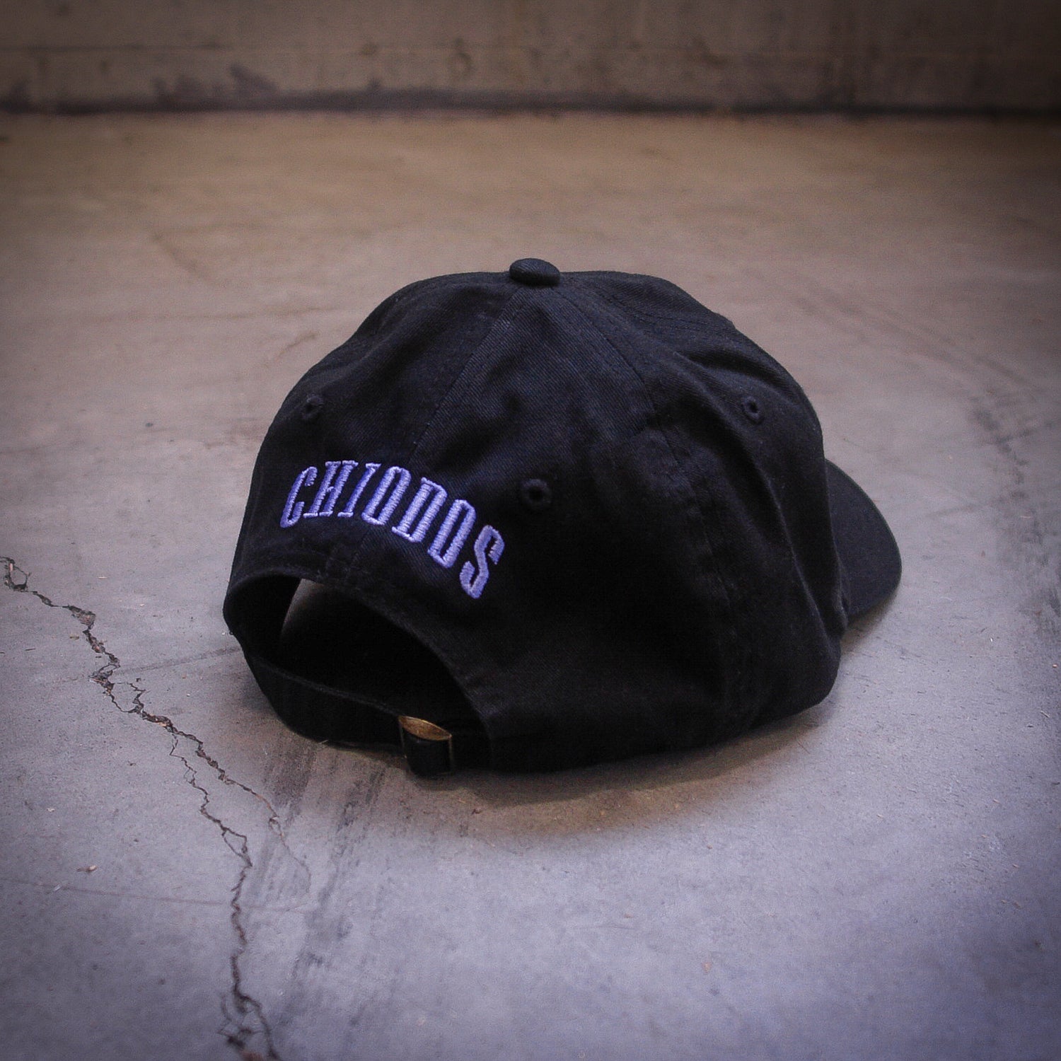 Purple Logo Black Dad Hat